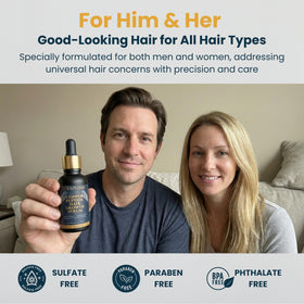Seraphime bottle staged on bathroom shelf, suggests daily routine convenience and style