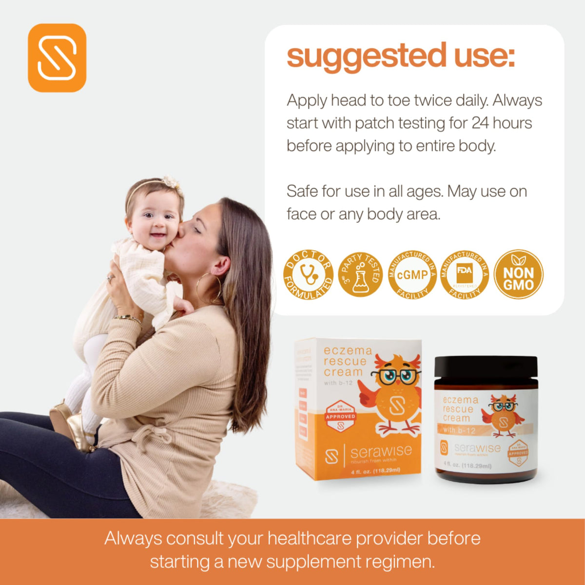 Serawise botanicals with St. John’s wort emphasizing natural calming support