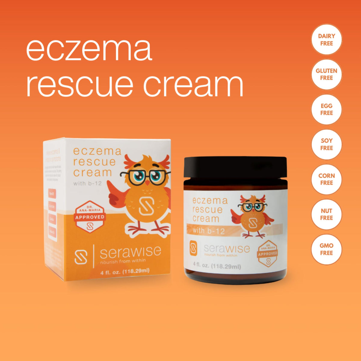 Serawise colloidal oatmeal close-up highlighting soothing ingredient benefits