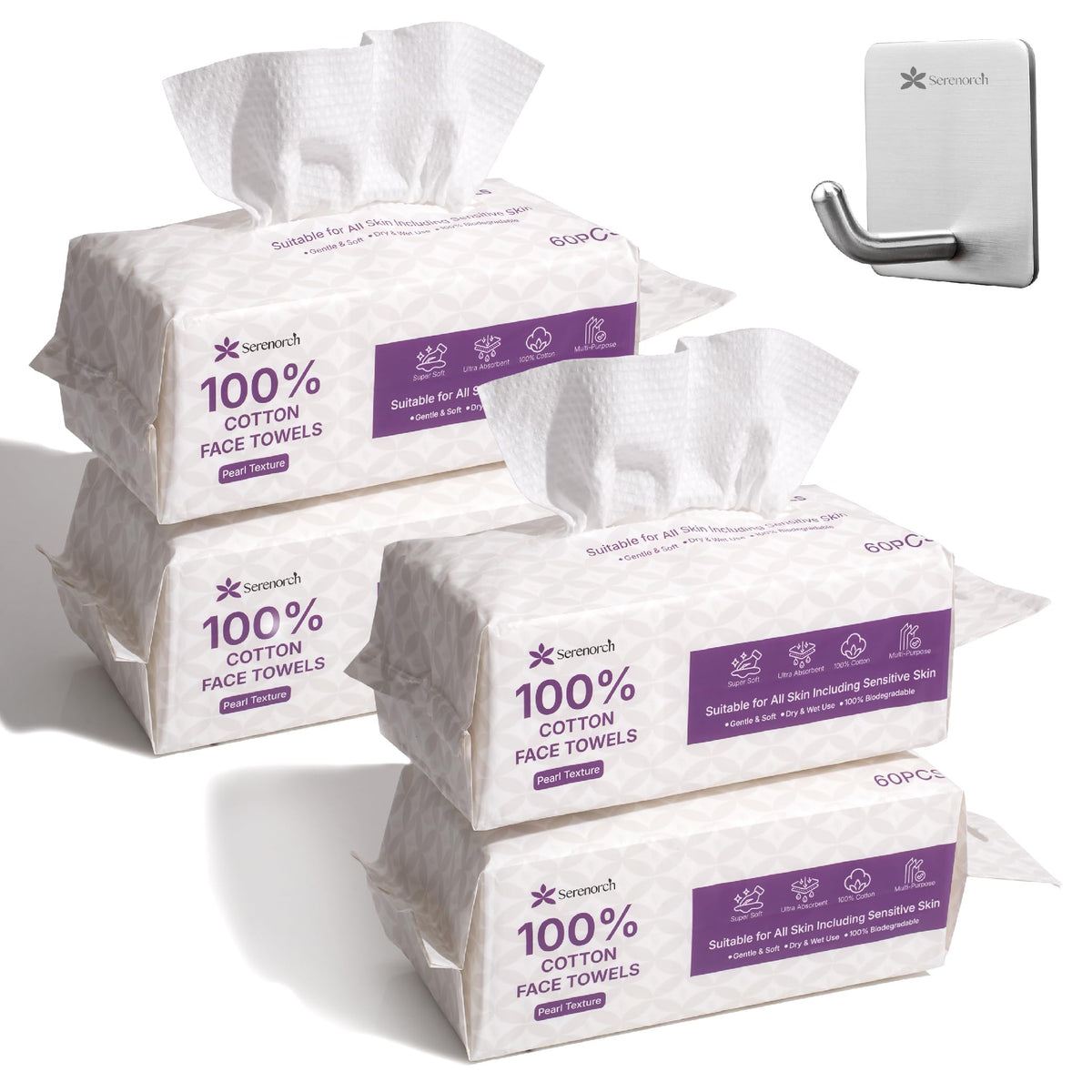 Serenorch front packaging showing 240 count and dual-texture benefit