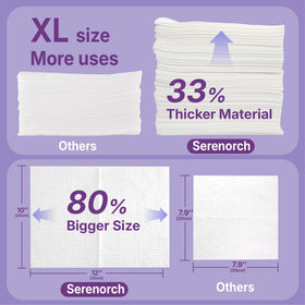 Serenorch open pack with stacked towels displaying count and easy dispensing