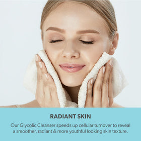 Serious Skincare before and after skin texture shows visible smoothing benefit