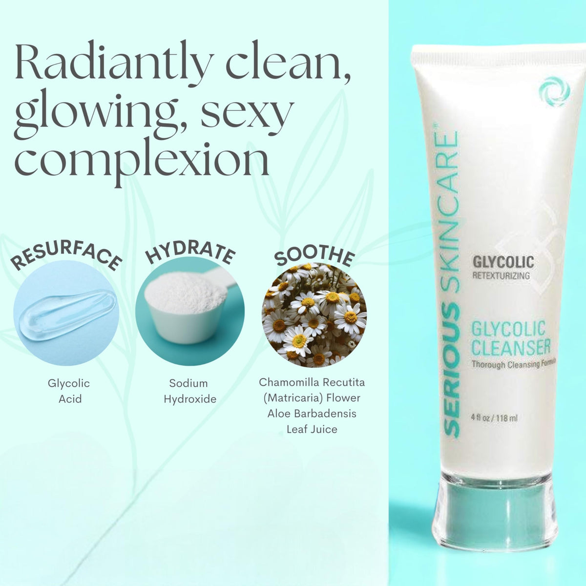 Serious Skincare creamy texture close-up illustrating gentle exfoliation