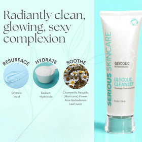 Serious Skincare creamy texture close-up illustrating gentle exfoliation