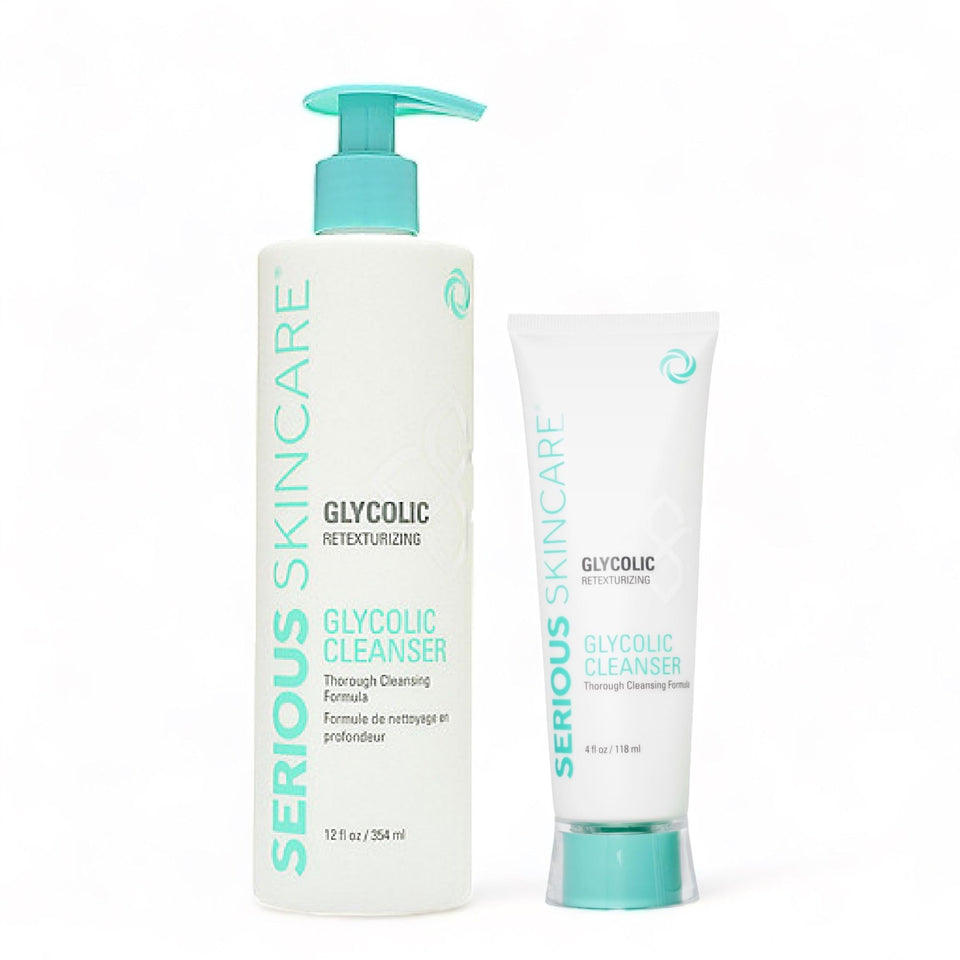Serious Skincare cleanser front packaging showing product and size benefit