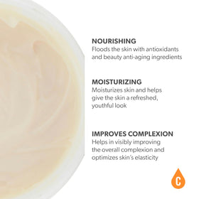 Serious Skincare cream texture close-up displaying rich, hydrating consistency