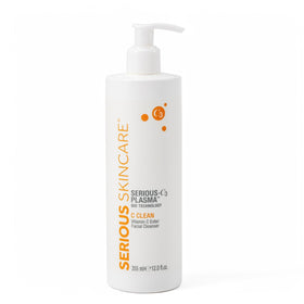 Serious Skincare front bottle showing packaging and 12 fl oz size for shelf appeal