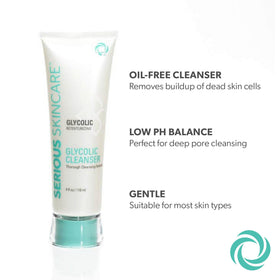 Serious Skincare before and after demonstrating clearer pore results
