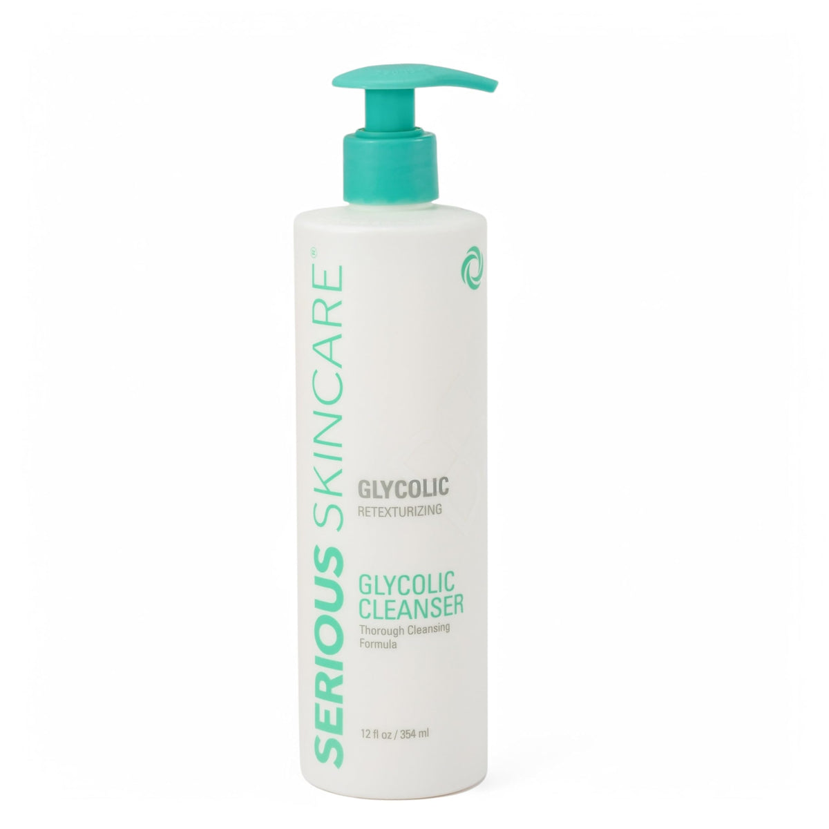Serious Skincare front packaging shows cleanser bottle and benefits