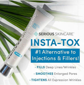 Serious Skincare close-up of minimized pores illustrating visible pore-blurring benefit