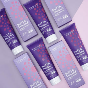 Seroflora on bathroom vanity portraying everyday targeted skincare use