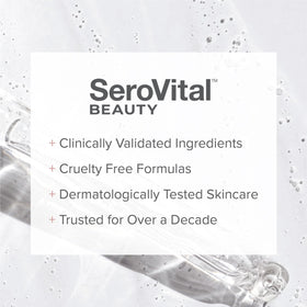 SeroVital conceptual before and after improvement in skin appearance