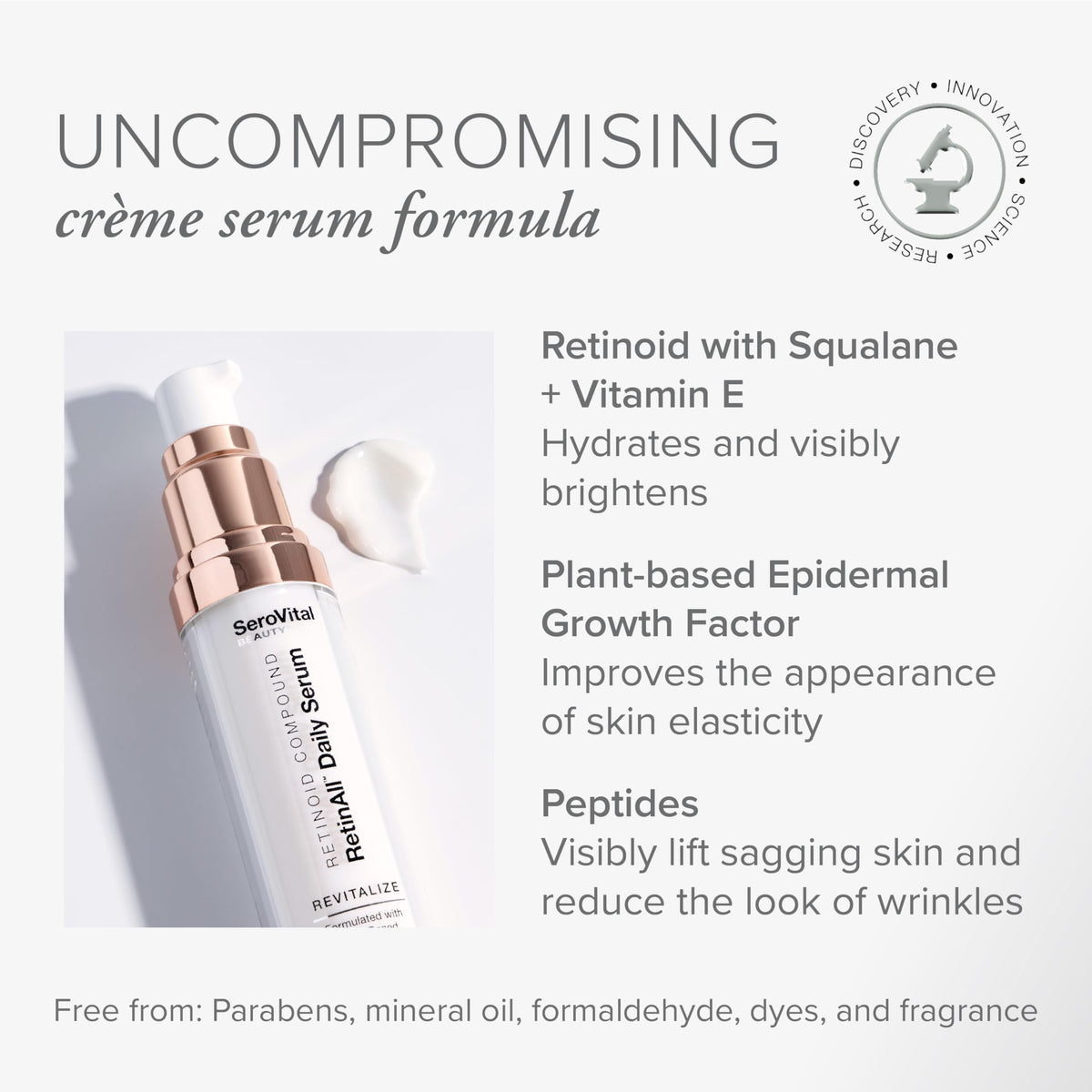 SeroVital pipette dispensing serum texture for fast absorption benefit
