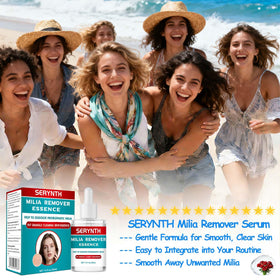 SERYNTH before and after sample illustrating improved skin texture and fewer bumps