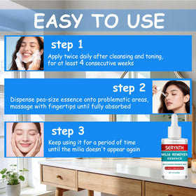 SERYNTH in bathroom routine showing how it fits into morning and evening care