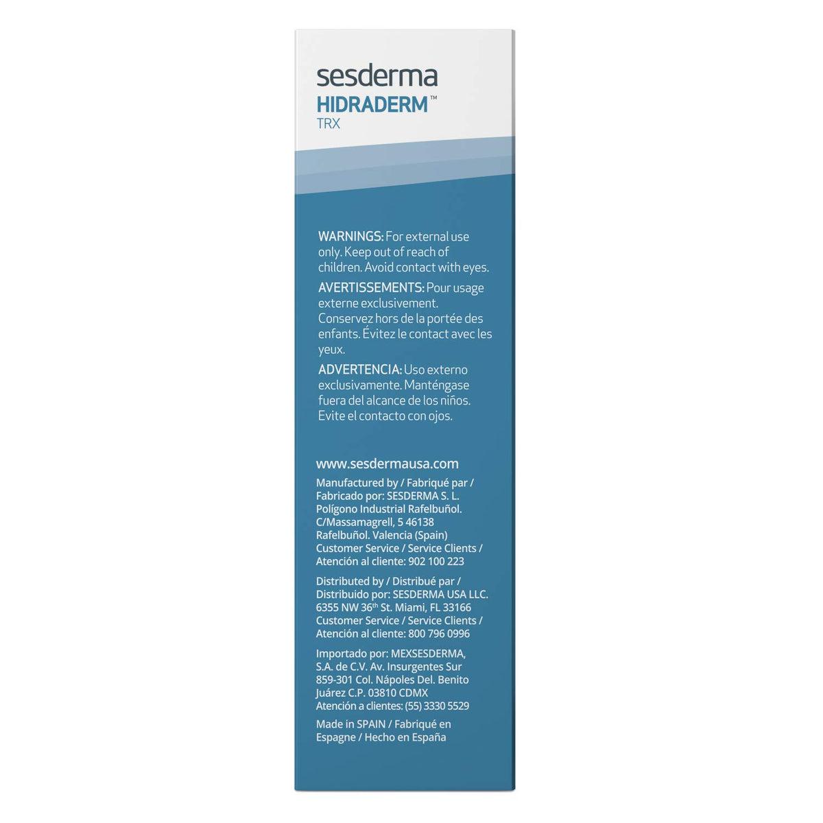 Sesderma gel-cream applied on hand demonstrating fast absorption and finish