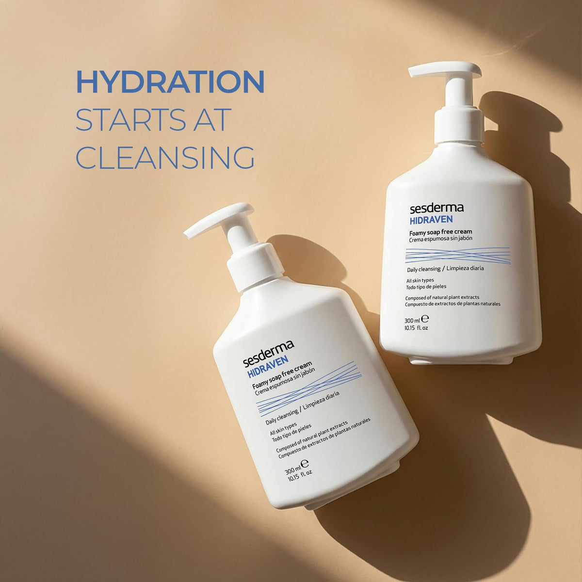 Sesderma HIDRAVEN placed in a bathroom setting illustrating part of a skincare routine