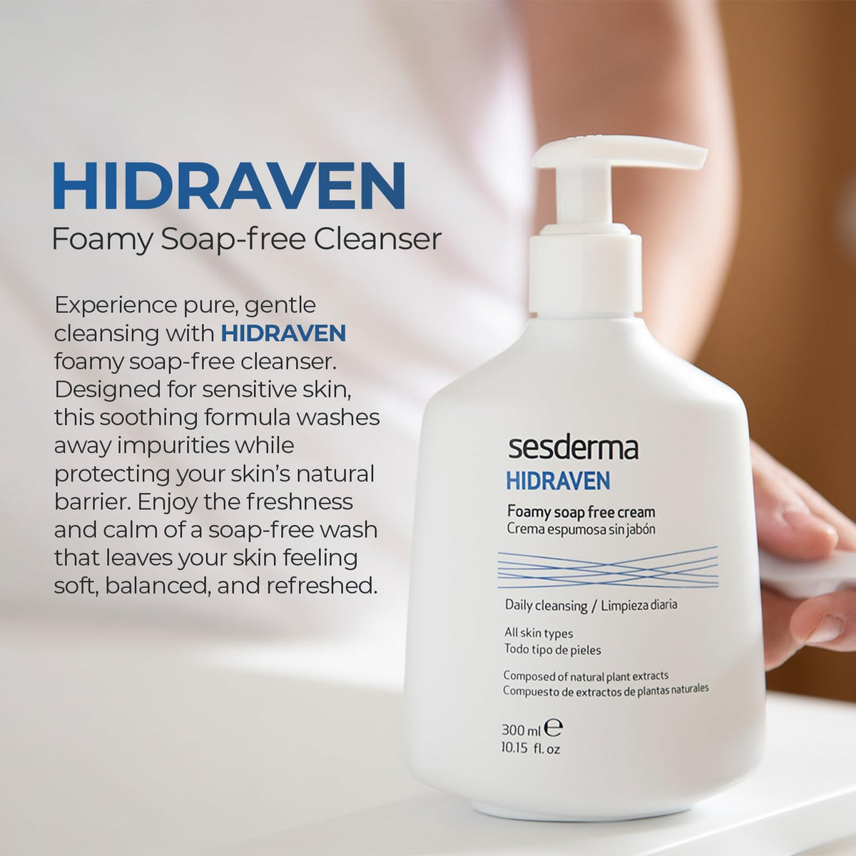 Sesderma HIDRAVEN chamomile extract close-up highlighting soothing botanical benefits