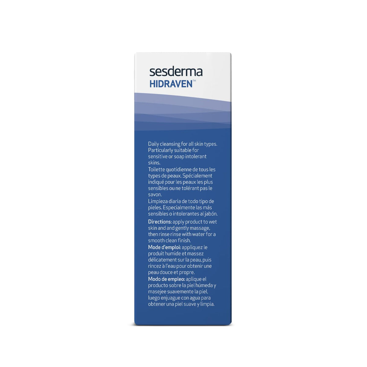 Sesderma HIDRAVEN creamy foam texture demonstrating gentle lather and soft feel