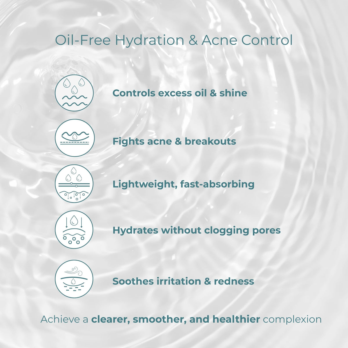 Sesderma SALISES applied on hand to show consistency and quick absorption benefiting oily skin