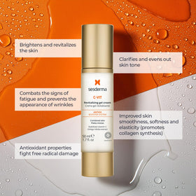 Sesderma texture close-up of gel cream highlighting lightweight hydration