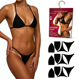 seskytan front packaging showing three bikini sets and brand clarity