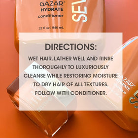 SEVEN hydrate shampoo in shower being applied for moisturized hair
