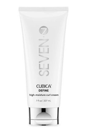 SEVEN front label showing product name and benefit of defined curls