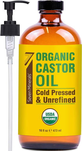 Seven Minerals front label showing organic certification and product name for trust