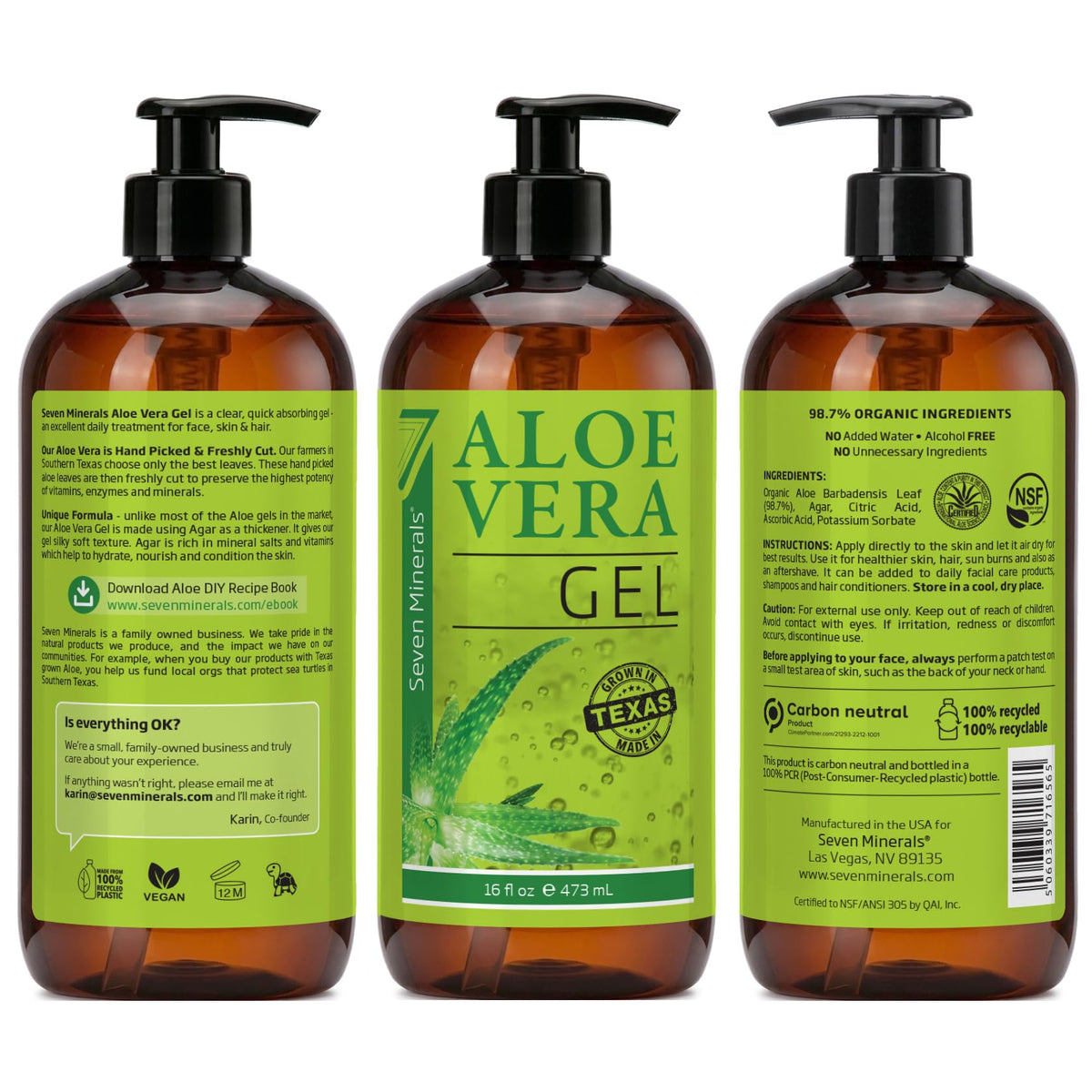 Seven Minerals used in hair to define curls and reduce frizz naturally