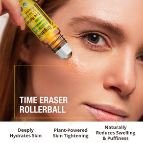 Seven Minerals on nightstand next to skincare for easy nighttime use