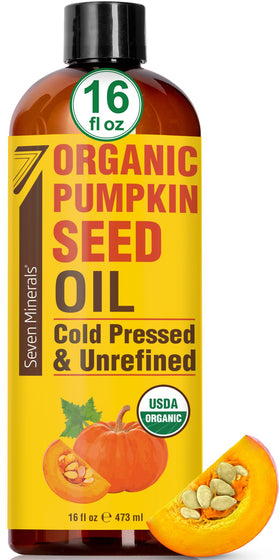 Seven Minerals front bottle view showing label and organic value
