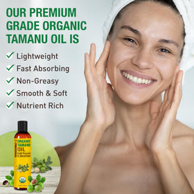 Seven Minerals applied to hair ends demonstrating shine and nourishment