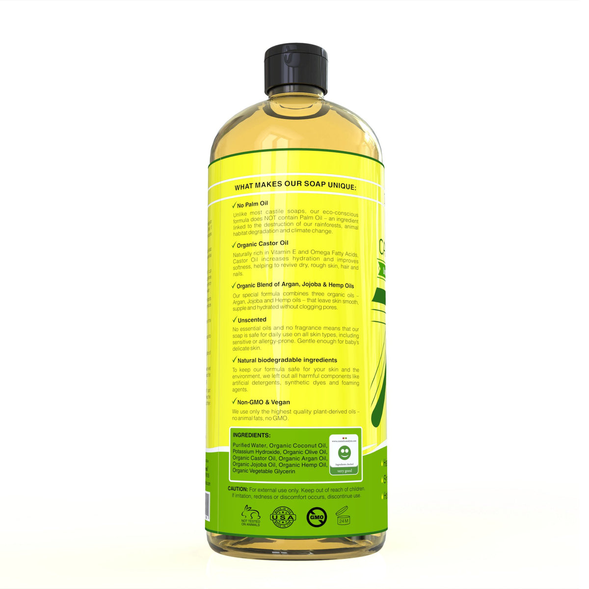 Seven Minerals foam texture close-up demonstrating gentle, concentrated lather