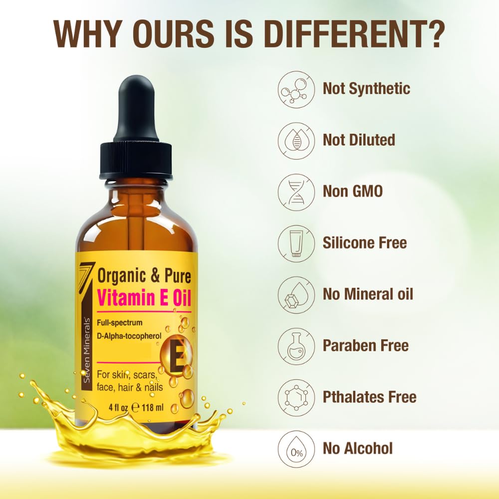 Seven Minerals applying oil to hair ends for smoother, stronger hair