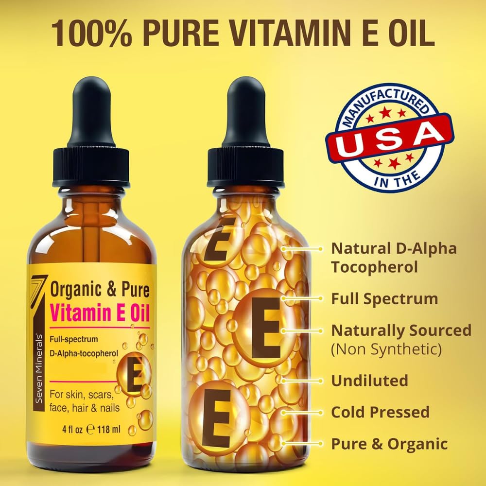 Seven Minerals bottle scaled with flowers conveying natural, organic benefit