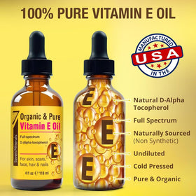 Seven Minerals bottle scaled with flowers conveying natural, organic benefit