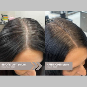 SEVEN Satara Opti serum dropper with lightweight oil texture demonstrating fast absorption