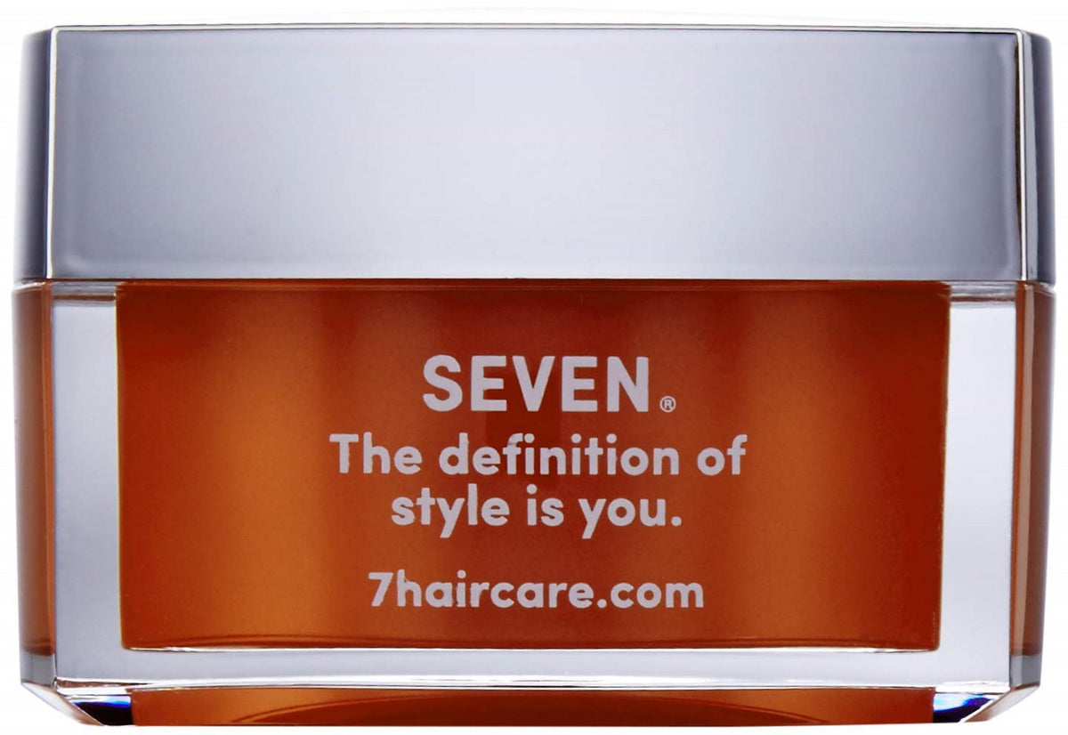 SEVEN jar front packaging showing size and glossy finish benefit