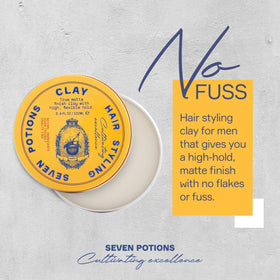 SEVEN POTIONS clay being scooped between hands for easy application