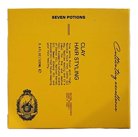 SEVEN POTIONS jar beside coin to show compact 3.4 fl oz travel-friendly size