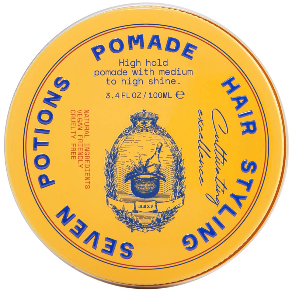 SEVEN POTIONS front jar view showing label and compact design for easy storage