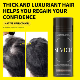 SEVICH before and after scalp comparison showing fuller hair instantly
