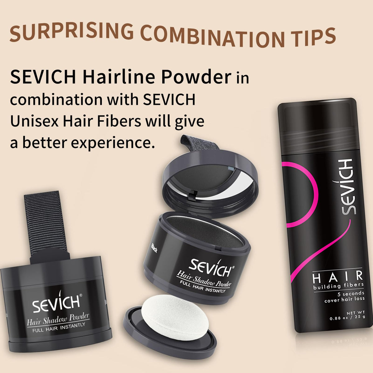 SEVICH rinse demonstration showing fibers wash out with shampoo