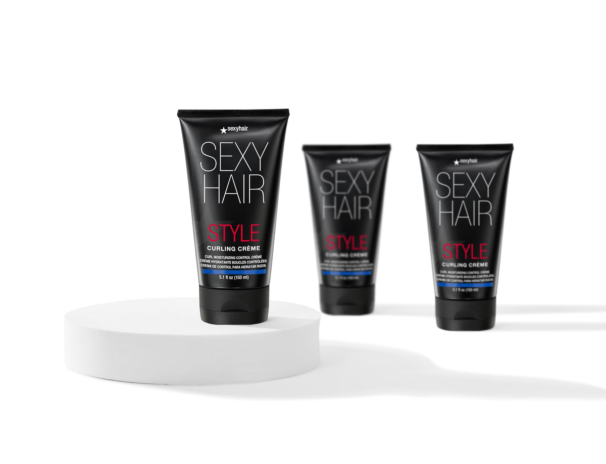 SexyHair product label and directions for easy styling reference
