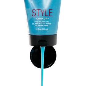 SexyHair gel texture close-up highlighting clear, non-flaking formula benefit