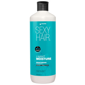 SexyHair front bottle 33.8oz showing packaging and easy dispensing benefit