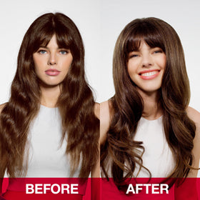 SexyHair bottle held in hand to show 10.1oz size and travel-friendly benefit