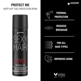 SexyHair bottle size comparison for travel-friendly styling protection