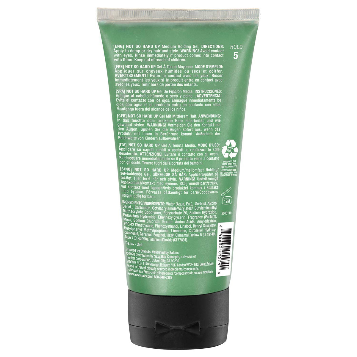 SexyHair close-up of clear gel texture for lightweight control